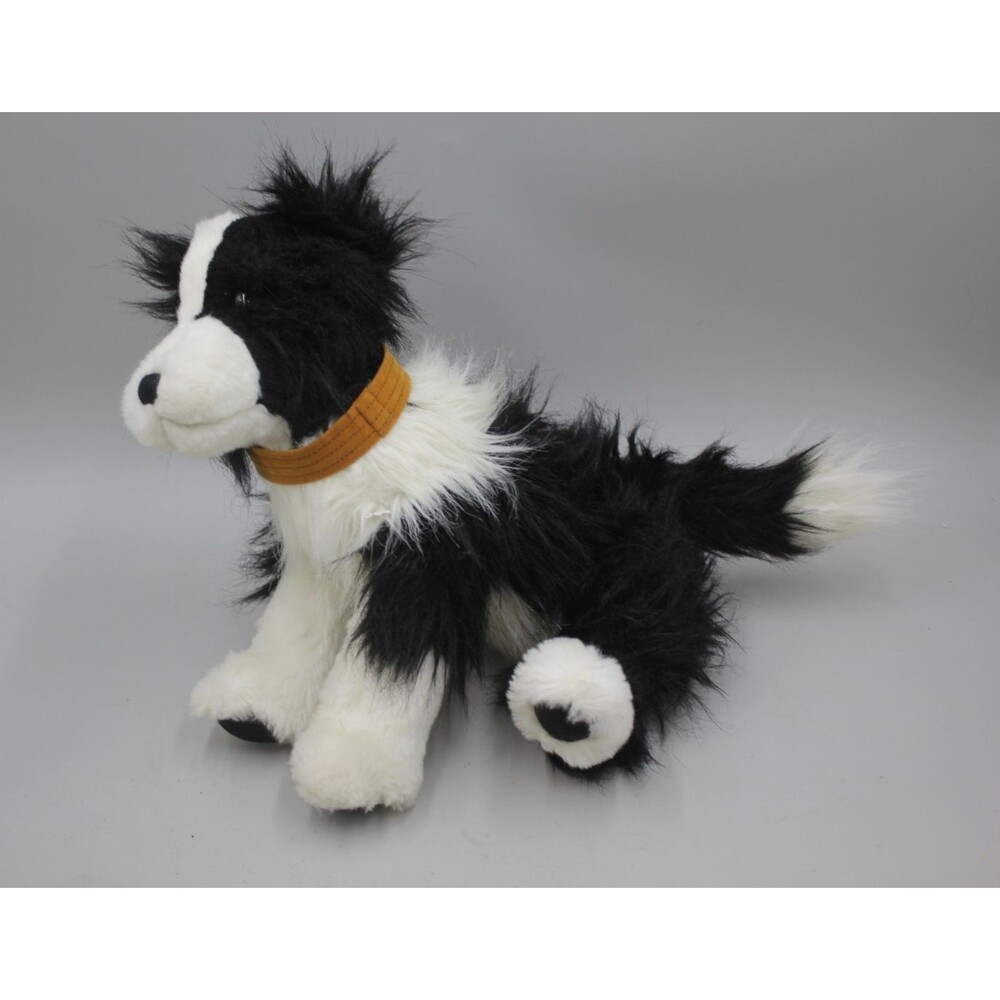 Genuine Charlie Bear "Silas" Border Collie Retired/Rare Dog 18" Black/White